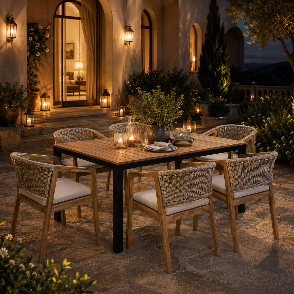 Napa Rope & Acacia Dining Collection
