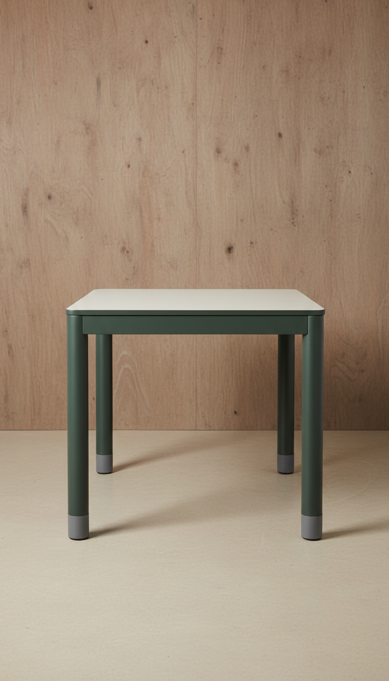 Powder-Coated Aluminum Dining Table