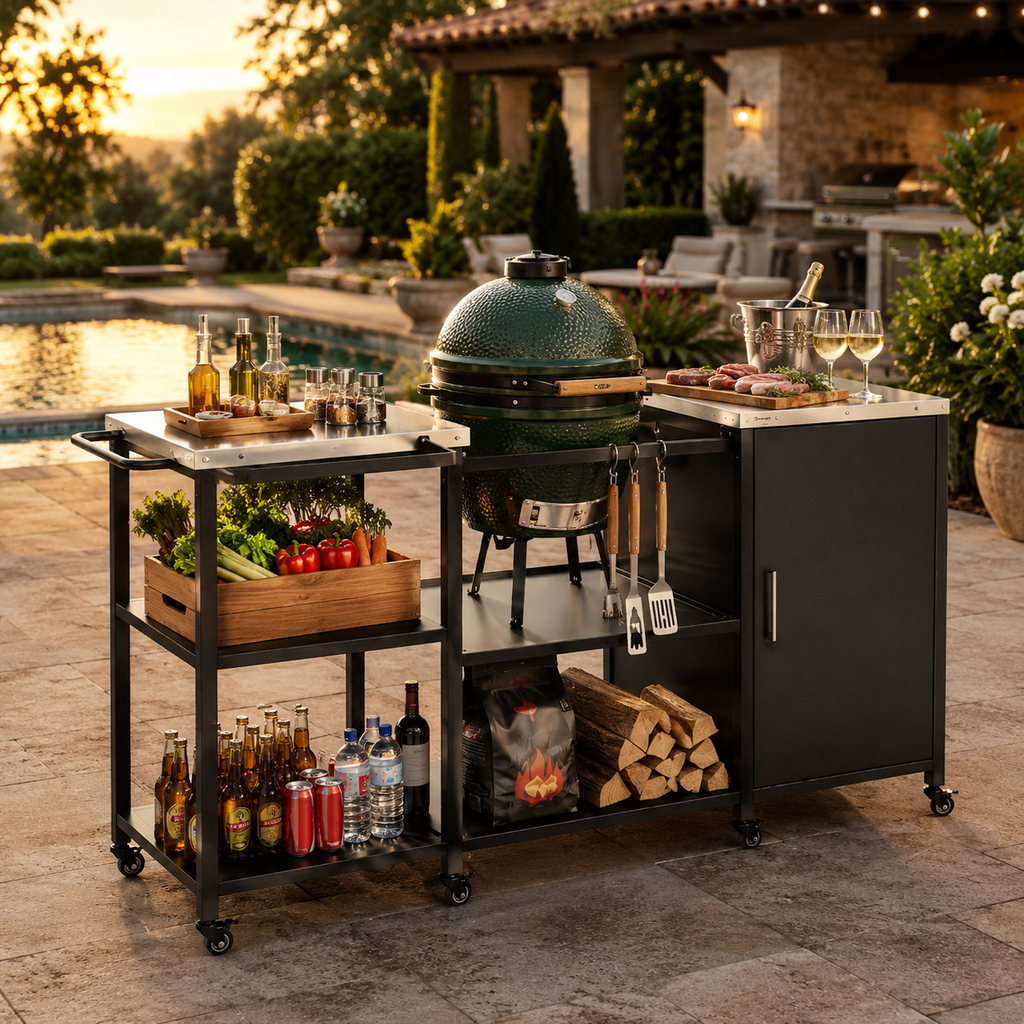 The Ember Kamado Grill Station