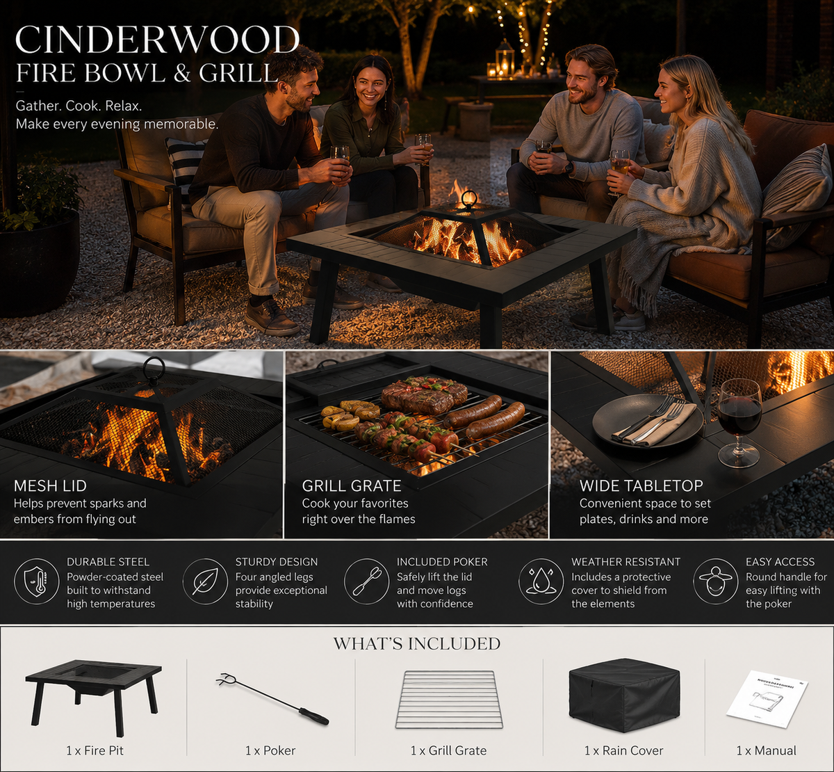 Cinderwood Fire Bowl & Grill