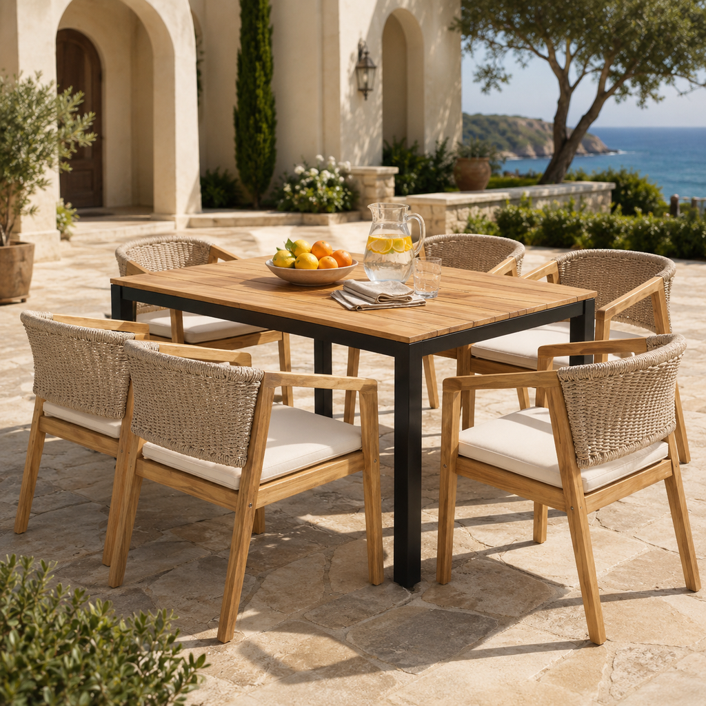 Napa Rope & Acacia Dining Collection