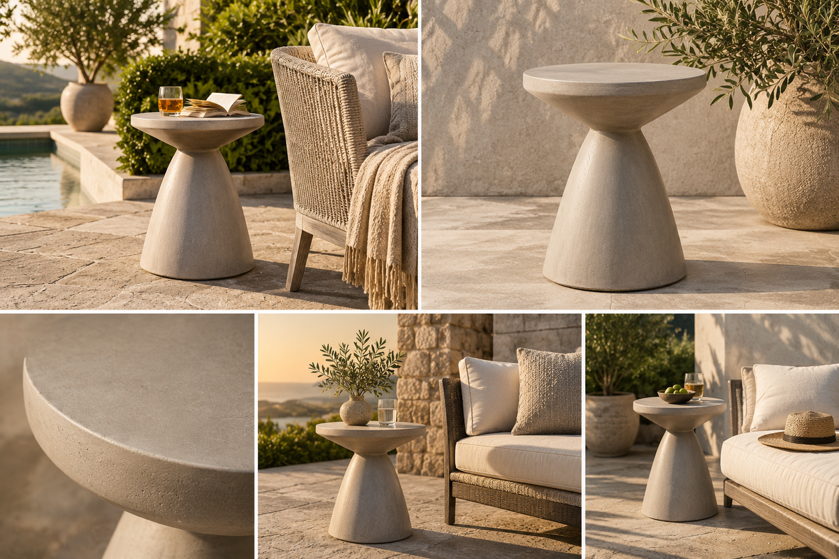Ojai MGO Pedestal Table