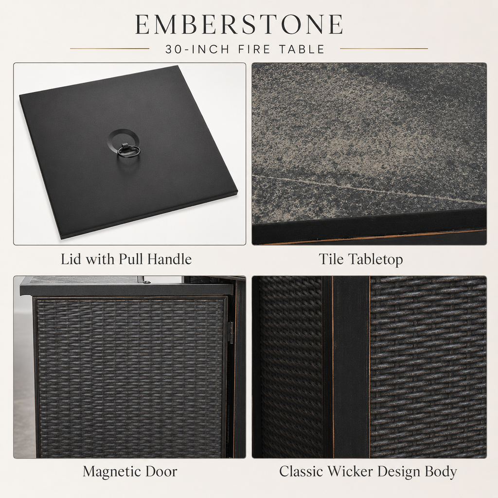 Emberstone 30" Fire Table