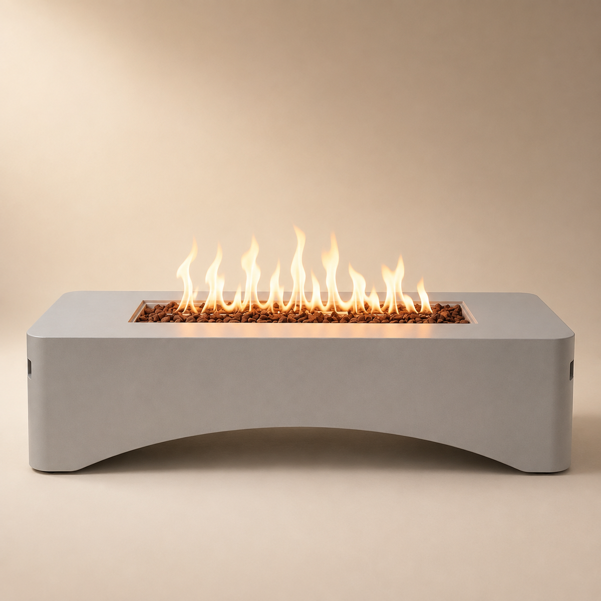 Montecito 56" Architectural Fire Table — Stone
