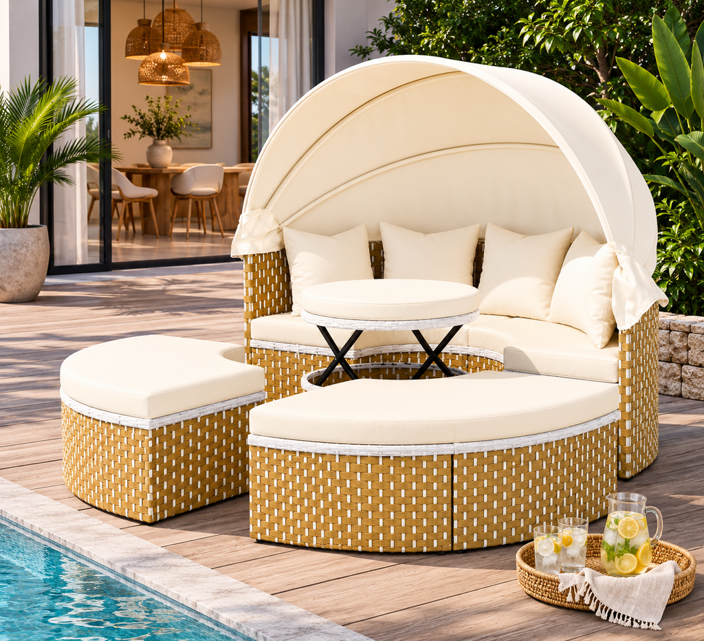 Santorini Round Retreat Daybed