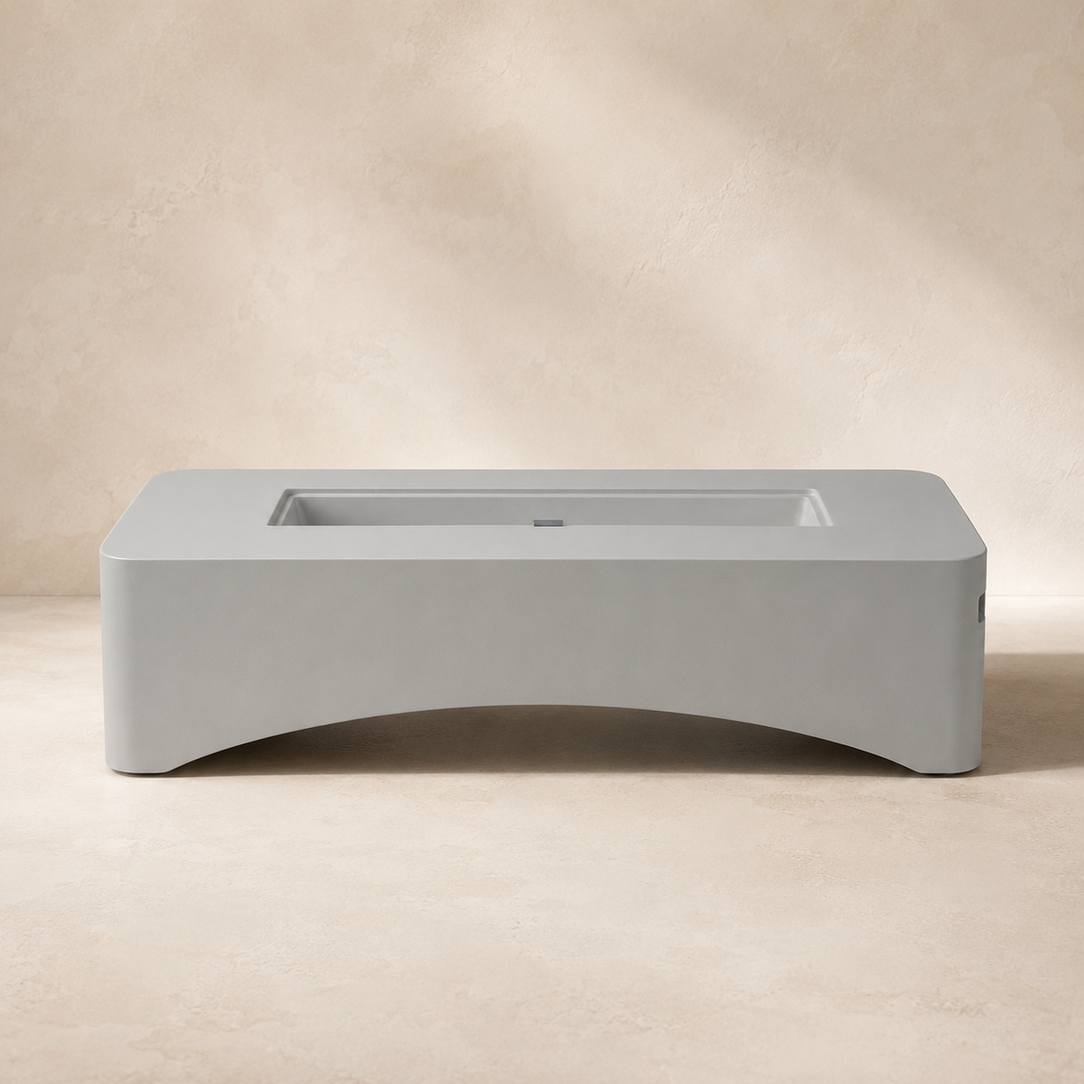 Montecito 56" Architectural Fire Table — Stone