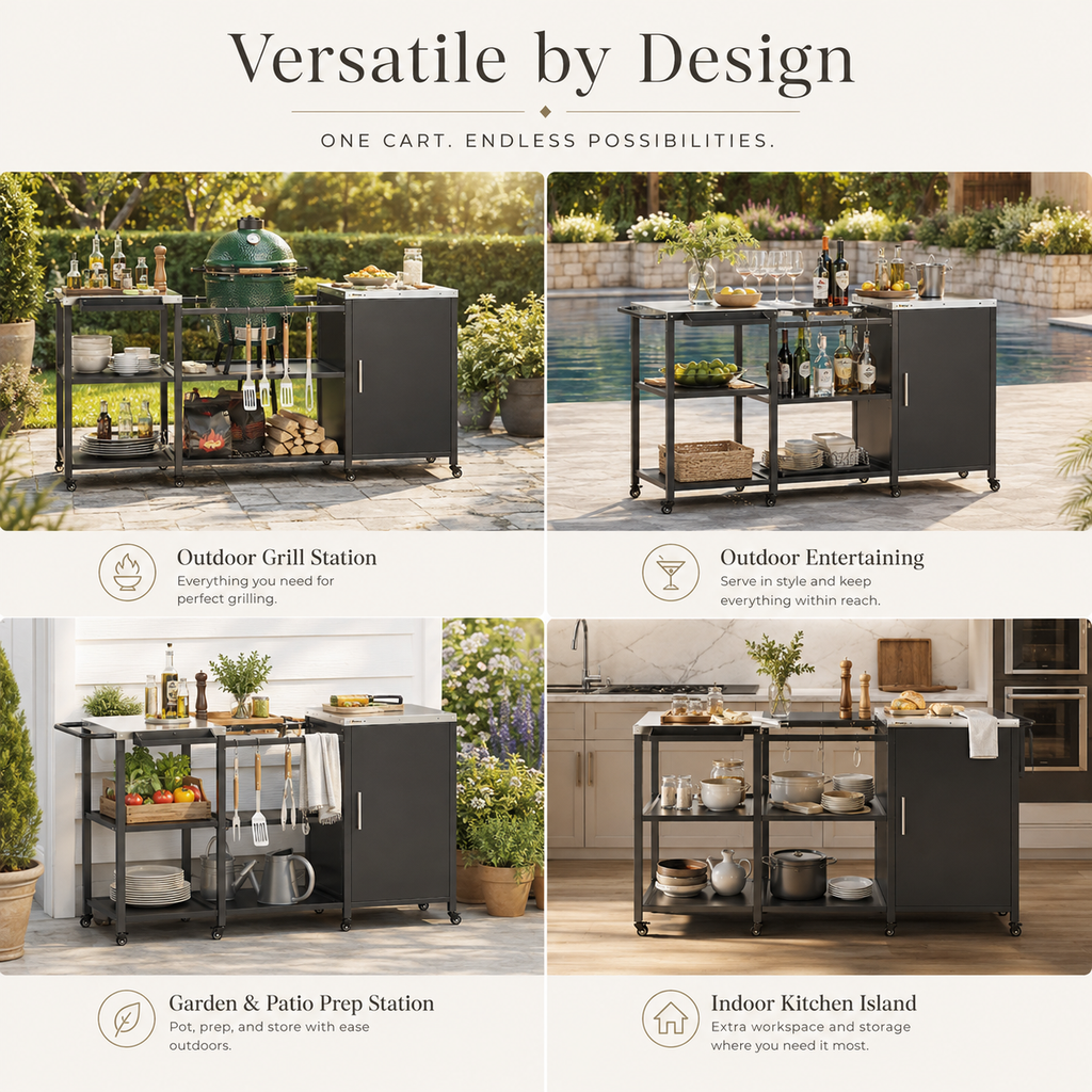 The Ember Kamado Grill Station
