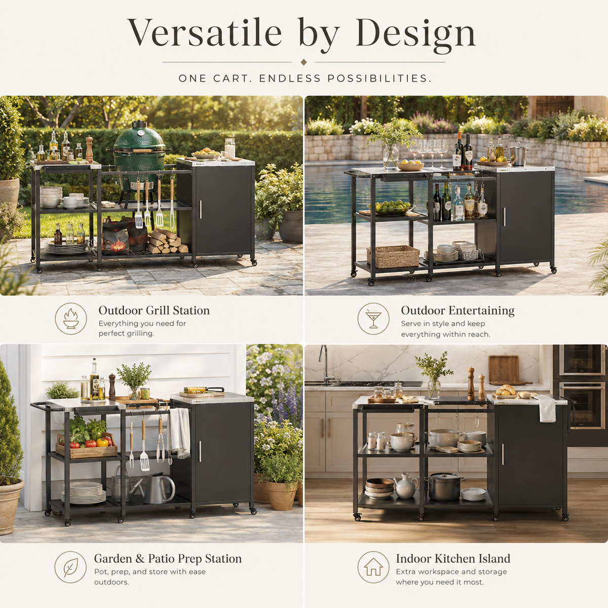 The Ember Kamado Grill Station