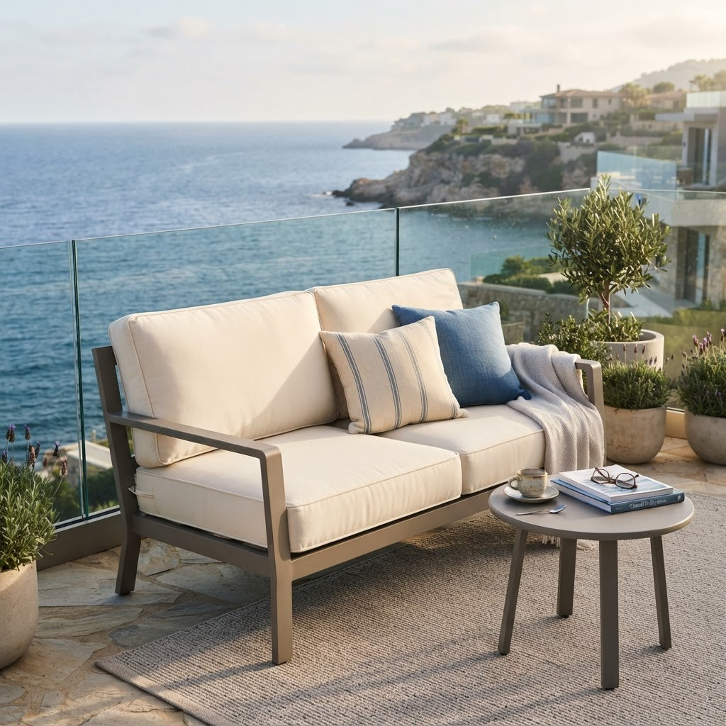 Driftwood Aluminum Loveseat
