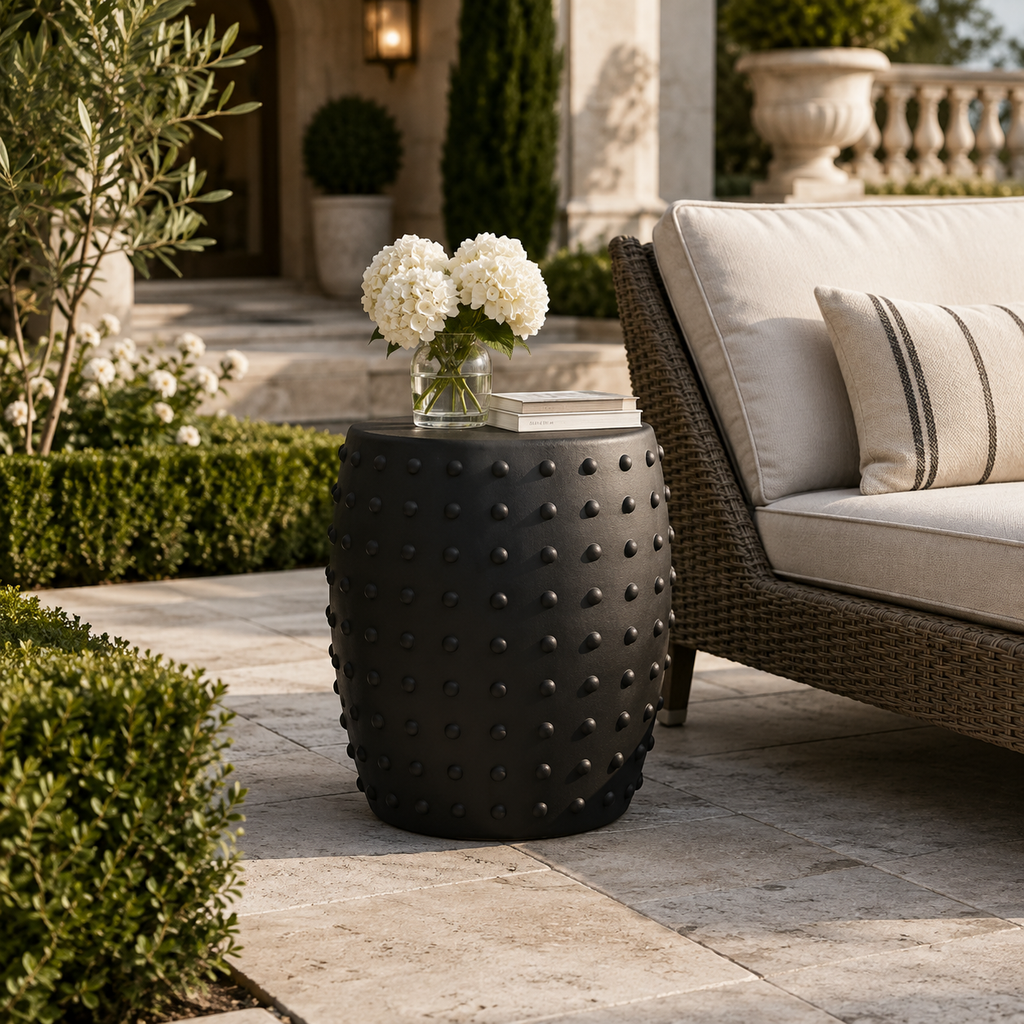 Carmel Sculpted Concrete Side Table