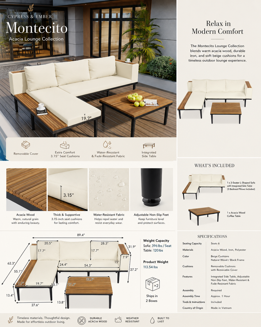 Montecito Acacia Lounge Collection