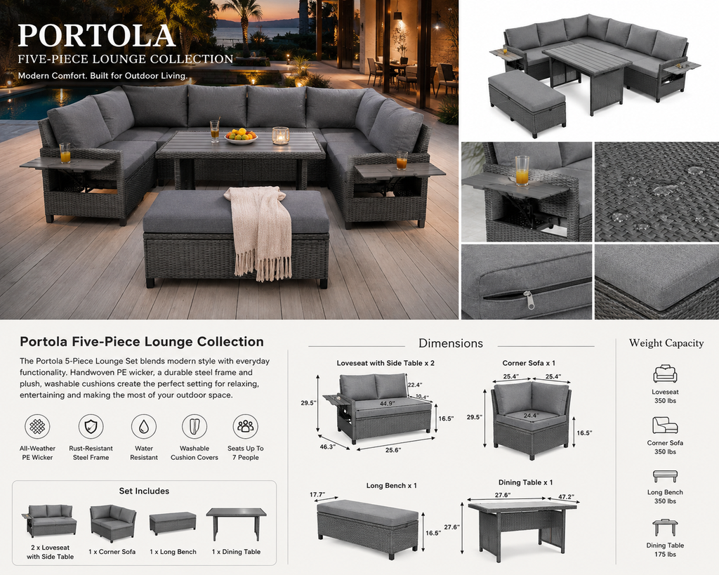 Portola Five-Piece Lounge Collection