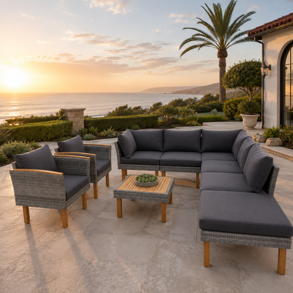 LegsLaguna Nine-Piece Acacia Lounge