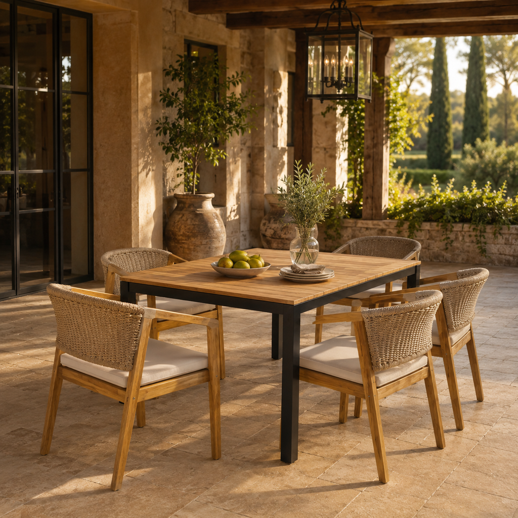 Napa Rope & Acacia Dining Collection