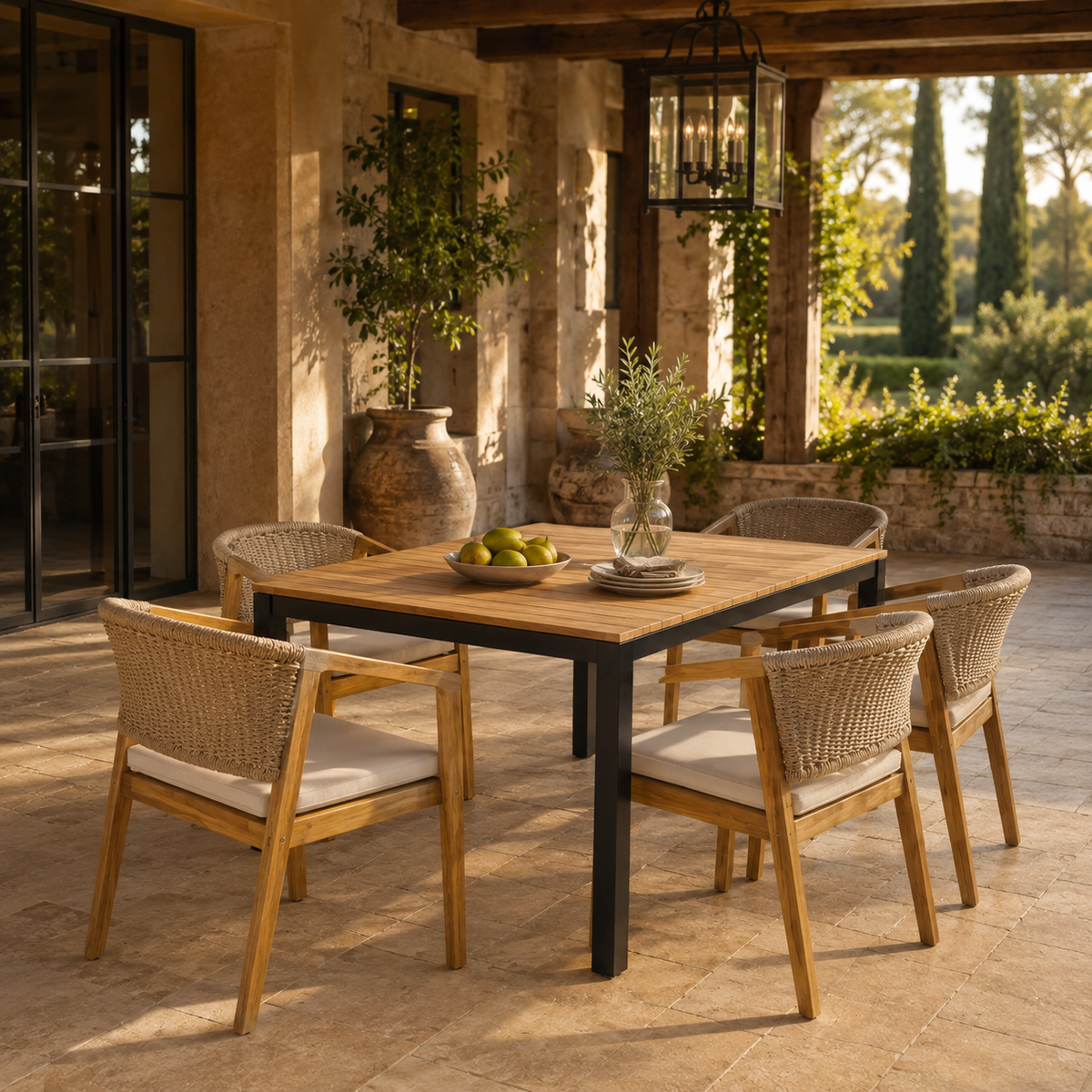 Napa Rope & Acacia Dining Collection