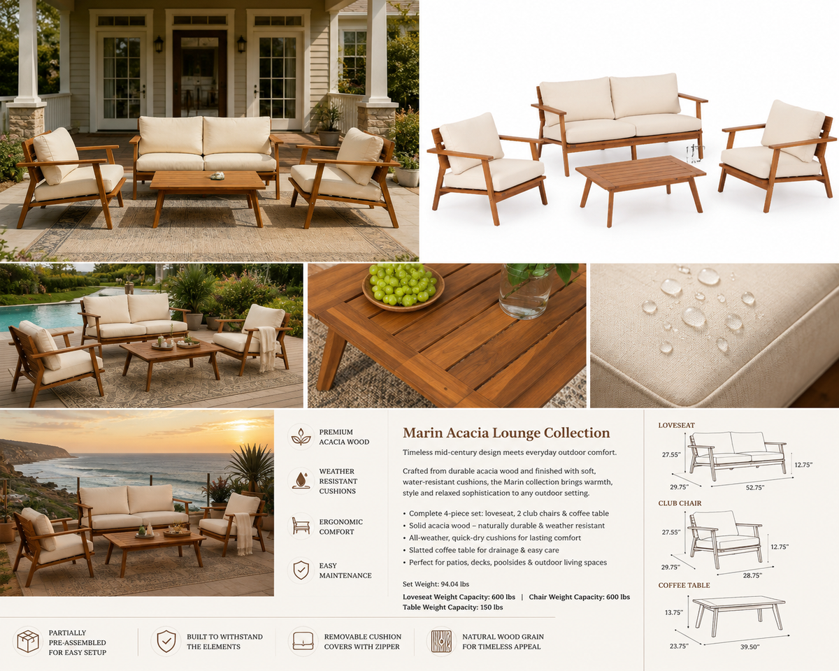 Marin Acacia Lounge Collection