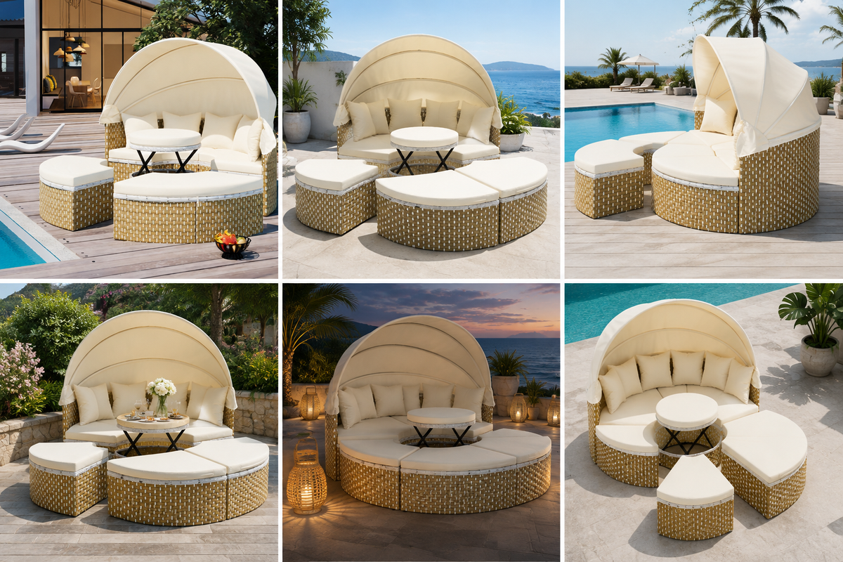 Santorini Round Retreat Daybed