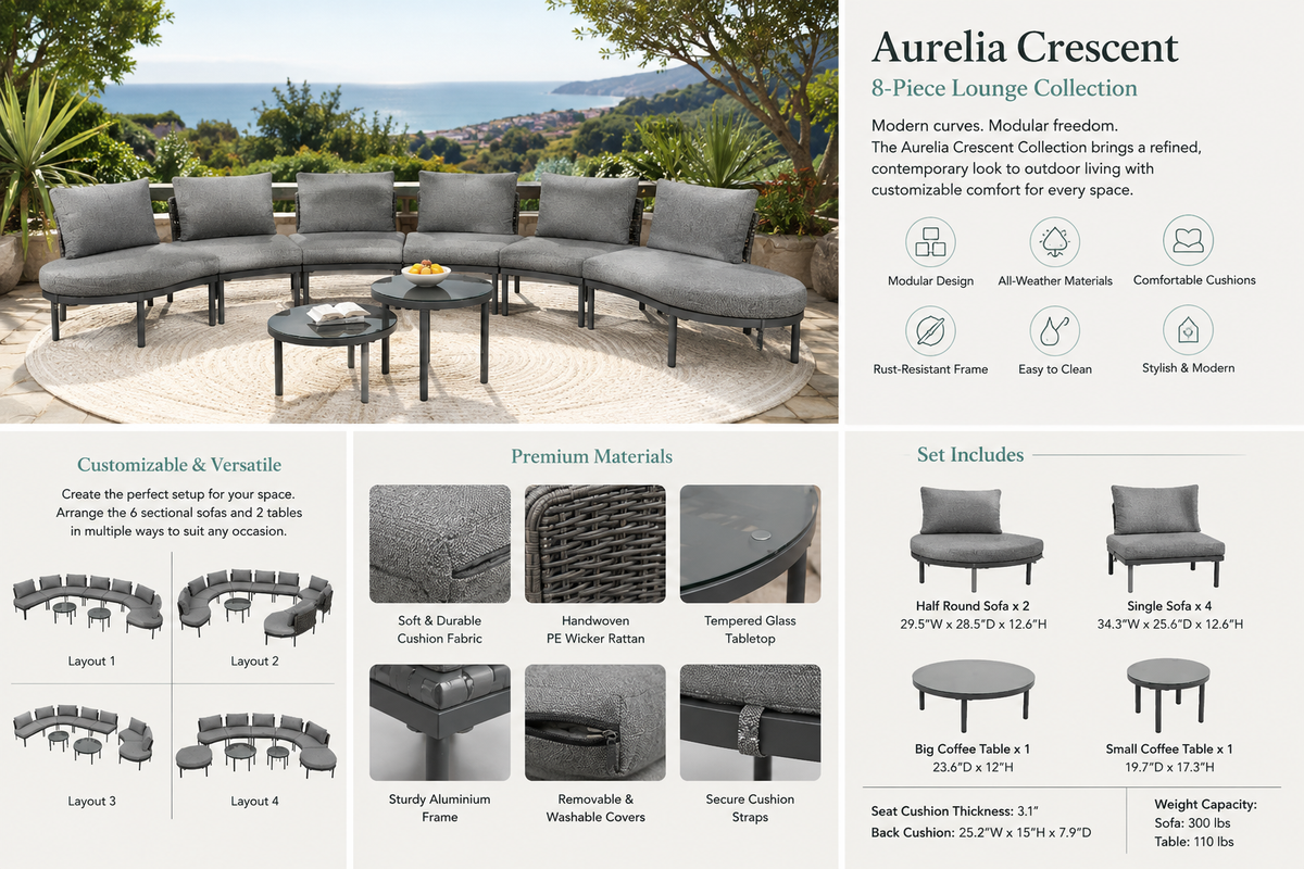 Aurelia Crescent Lounge Collection