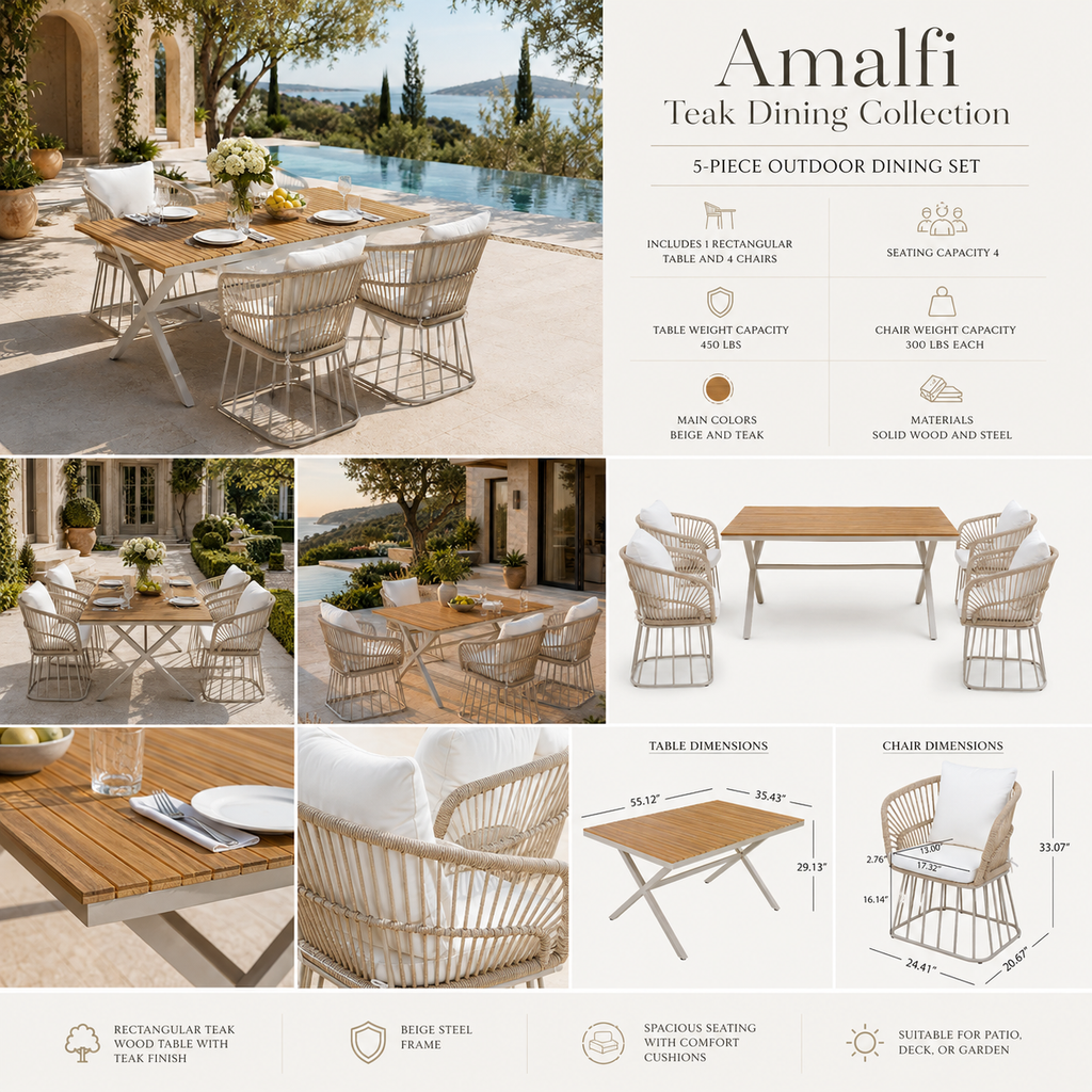 Amalfi Teak Dining Collection