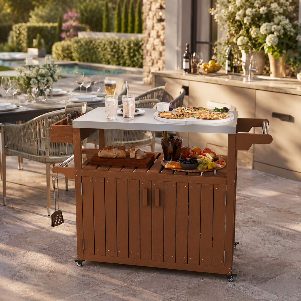 Sorrento Outdoor Serving Cart