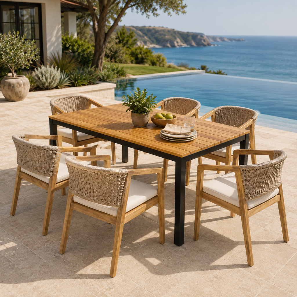 Napa Rope & Acacia Dining Collection