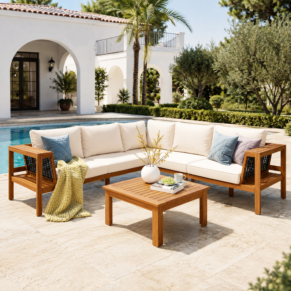 Sonoma Four-Piece Acacia Lounge