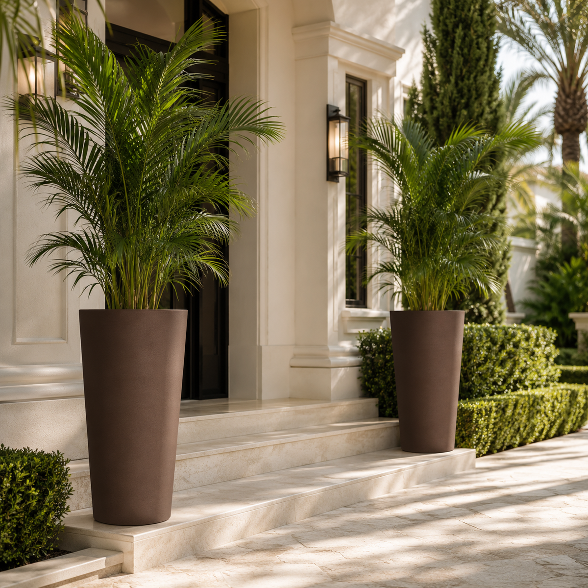 Cypress Tall Planters — 32" Pair