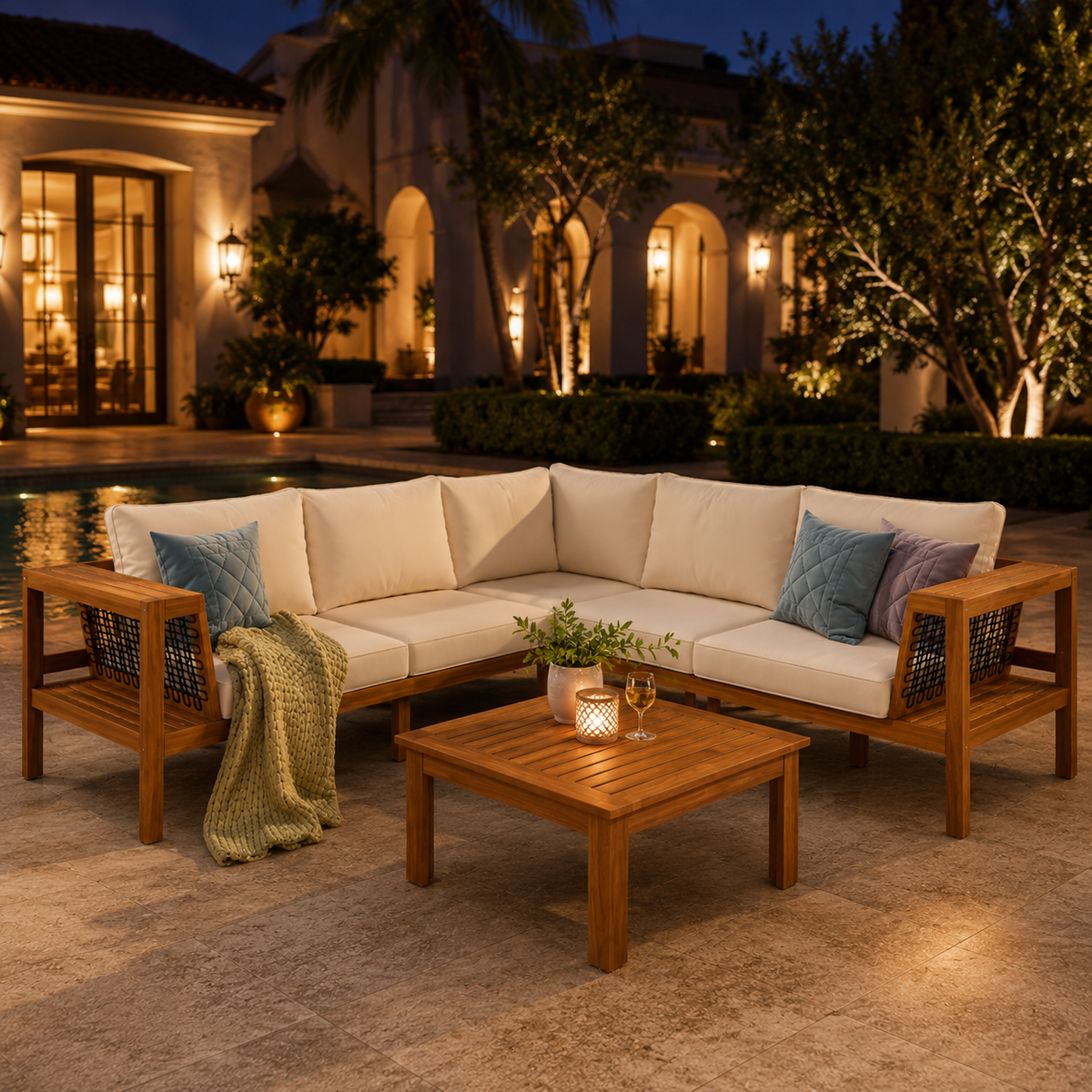 Sonoma Four-Piece Acacia Lounge